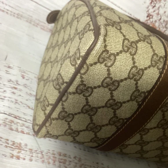 GUCCi Sherry Line Hand Bag Brown